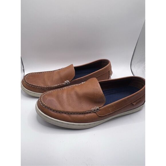 Cole Haan Nantucket Venetian Men's Shoes Sz 9M Brown Leather Slip‎ On Loafers - Picture 1 of 5